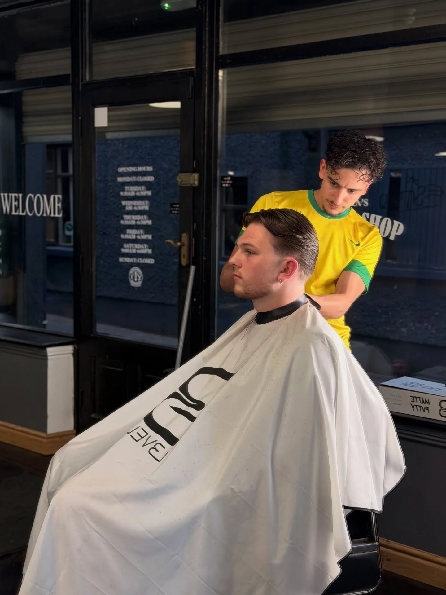 Ameen, barber at Gentlemen's Barbers
